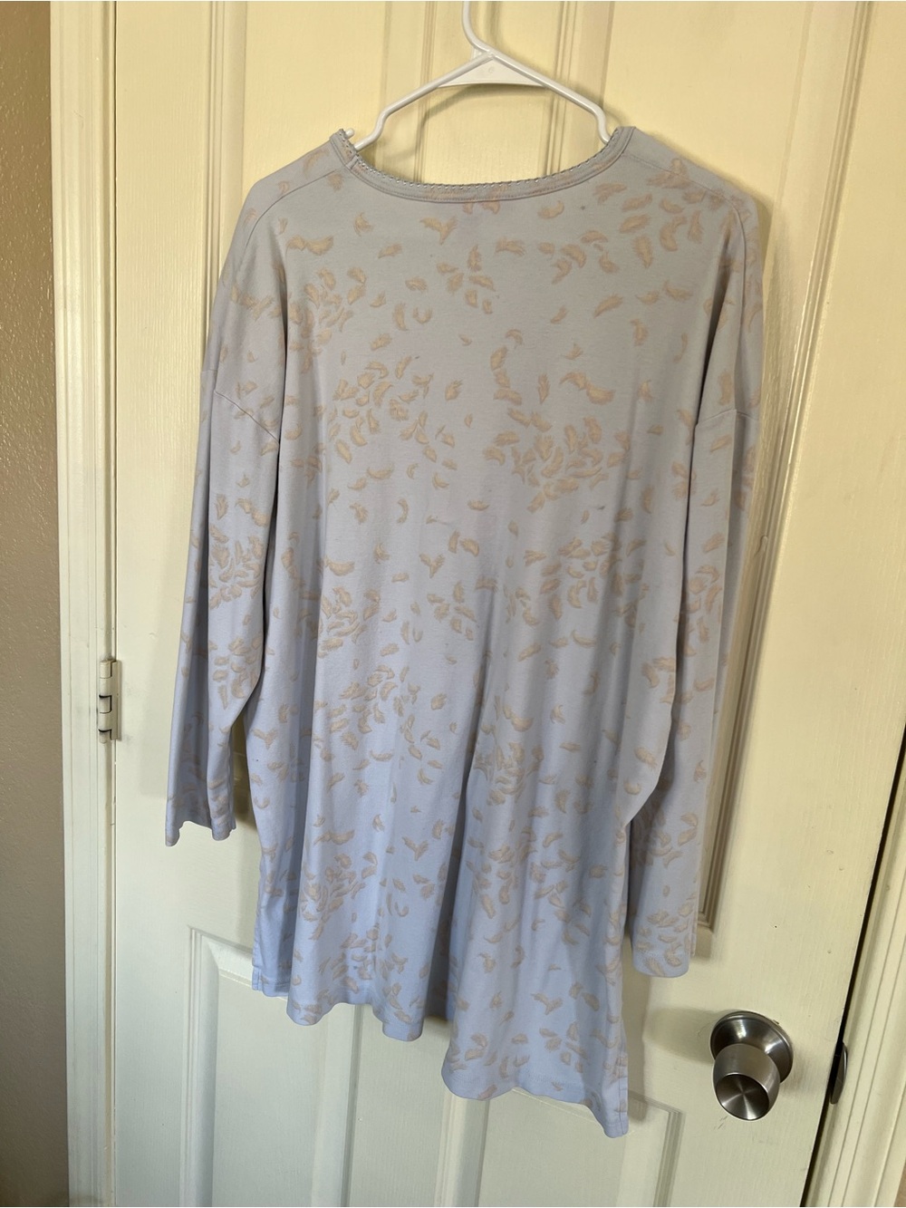 Vintage Victoria’s Secret Blue Floral 100% Cotton Sleep Shirt Nightgown L - Picture 11 of 11
